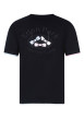 Thumbnail T-shirt en coton marine avec un col rond et des manches courtes - Image 2