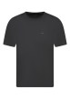 Thumbnail T-shirt en coton kaki uni avec une coupe droite et un col rond
