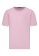 Thumbnail T-shirt en coton rose uni avec une coupe droite et des manches courtes