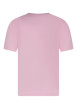 Thumbnail T-shirt en coton rose uni avec une coupe droite et des manches courtes - Image 2