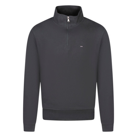Pull en coton kaki uni avec une coupe droite et...