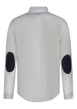 Thumbnail Chemise en coton blanche unie avec une coupe droite et un col américain - Image 2