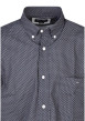 Thumbnail Chemise en coton noire et blanche à motifs avec un col américain - Image 3