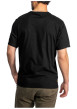Thumbnail T-shirt en coton noir avec un grand imprimé graphique vintage à coupe droite - Image 2