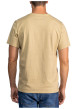 Thumbnail T-shirt en coton beige avec un grand imprimé graphique sur la poitrine - Image 2