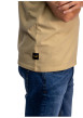 Thumbnail T-shirt en coton beige avec un grand imprimé graphique sur la poitrine - Image 3