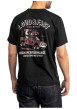Thumbnail T-shirt en coton noir avec un grand imprimé vintage dans le dos - Image 2