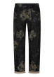 Thumbnail Pantalon noir à motif abstrait pourvu d'une coupe droite et de poches - Image 2