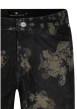 Thumbnail Pantalon noir à motif abstrait pourvu d'une coupe droite et de poches - Image 3