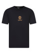 Thumbnail T-shirt en coton noir à coupe droite pourvu d'un col rond et de manches courtes