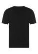 Thumbnail T-shirt en coton noir à coupe droite pourvu d'un col rond et de manches courtes - Image 2