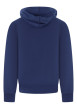 Thumbnail Sweat zippé en coton bleu à coupe droite pourvu d'un col à capuche - Image 2