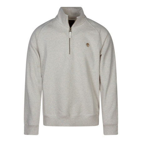 Sweat en coton beige à coupe droite pourvu d'un...