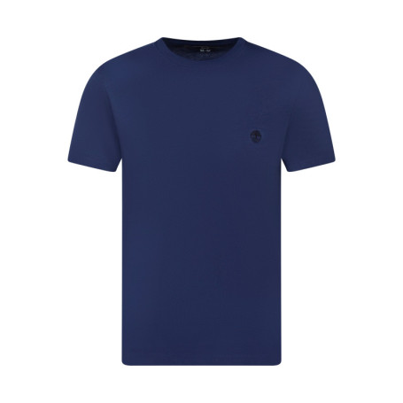 T-shirt en coton bleu à coupe droite pourvu de...