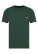 Thumbnail T-shirt en coton vert à coupe droite pourvu de manches courtes