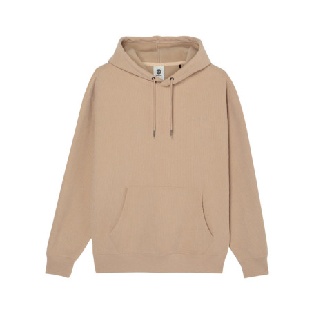 Sweat beige à coupe droite pourvu d'un col à...