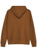 Thumbnail Sweat zippé en coton mélangé brun à coupe droite pourvu d'un col à capuche - Image 2
