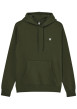 Thumbnail Sweat en coton mélangé vert à coupe droite pourvu d'un col à capuche