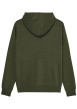 Thumbnail Sweat en coton mélangé vert à coupe droite pourvu d'un col à capuche - Image 2