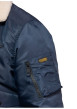 Thumbnail Blouson bleu marine pourvu d'un col à revers en fausse fourrure - Image 6