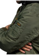 Thumbnail Bomber kaki à capuche noire et multiples écussons brodés à la poitrine - Image 6