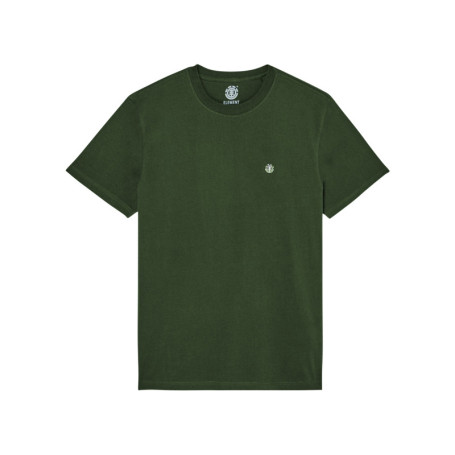 T-shirt en coton biologique vert à coupe droite...