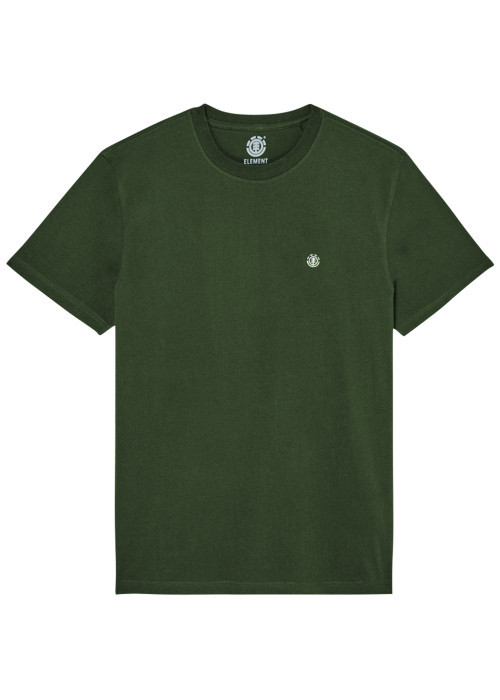 T-shirt en coton biologique vert à coupe droite...