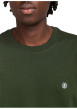 Thumbnail T-shirt en coton biologique vert à coupe droite pourvu d'un col rond - Image 4