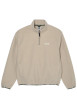 Thumbnail Sweat beige pourvu d'une coupe ample et d'un col camionneur à zip