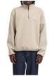Thumbnail Sweat beige pourvu d'une coupe ample et d'un col camionneur à zip - Image 3