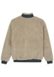Thumbnail Blouson beige et gris pourvu d'une coupe droite et d'un col montant - Image 2
