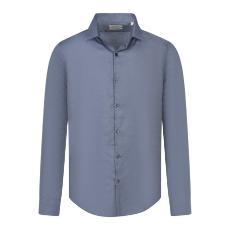 Chemise bleu gris à motifs pourvues de manches...