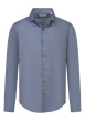 Thumbnail Chemise bleu gris à motifs pourvues de manches longues et d'une coupe slim
