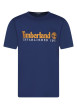Thumbnail T-shirt en coton bleu à coupe droite pourvu d'un col rond et de manches courtes