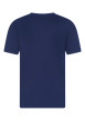 Thumbnail T-shirt en coton bleu à coupe droite pourvu d'un col rond et de manches courtes - Image 2