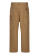 Thumbnail Pantalon cargo en coton beige à coupe large pourvu de huit poches - Image 2