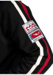 Thumbnail Sweat zippé noir à capuche avec bandes contrastées et des patchs - Image 4