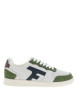 Thumbnail Tennis Hazel en cuir blanc à logo embossé et aérations sur le bout