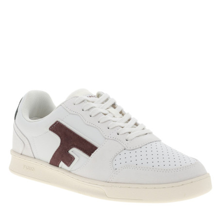 Tennis Hazel en cuir blanc à logo embossé et...