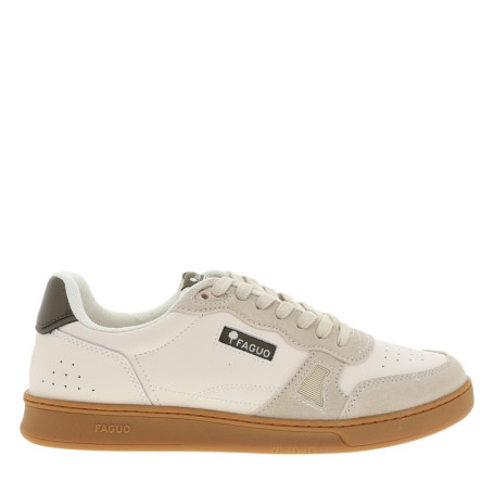 Tennis Commute 1 en cuir beige pourvues du logo...