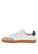 Thumbnail Tennis Lumbo blanches en cuir à talon plat et languette crantée - Image 3
