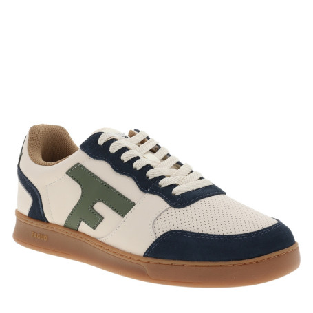 Tennis Hazel en cuir blanc avec des...