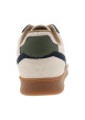 Thumbnail Tennis Hazel en cuir blanc avec des empiècements verts et bleus à talon plat - Image 4