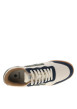 Thumbnail Tennis Hazel en cuir blanc avec des empiècements verts et bleus à talon plat - Image 5