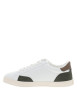 Thumbnail Tennis Juniper blanches ornées d'empiècements suédés vert à talon plat - Image 3
