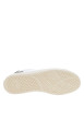 Thumbnail Tennis Juniper blanches ornées d'empiècements suédés vert à talon plat - Image 6
