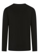 Thumbnail T-shirt en coton noir imprimé à coupe droite pourvu d'un col rond - Image 2