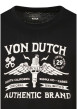 Thumbnail T-shirt en coton noir imprimé à coupe droite pourvu d'un col rond - Image 3