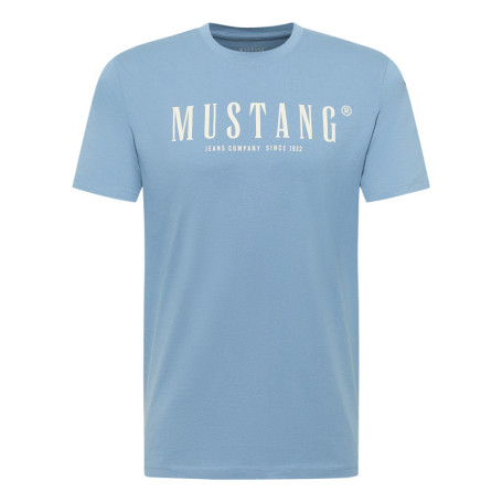 T-shirt en coton ciel pourvu d'une coupe droite...