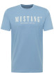 Thumbnail T-shirt en coton ciel pourvu d'une coupe droite et d'un col rond